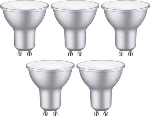 Paulmann 29236 LED-lamp EEK E (A - G) GU10 Reflektor 4.9 W Neutralvit (Ø x H) 51 mm x 54 mm  5 st