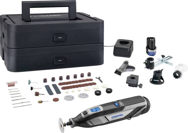 Dremel 8240-5/65 Platinum+ Box 12V F0138240JP Multiverktyg  inkl. väska   12 V 2 Ah Antal batterier som ingår 2