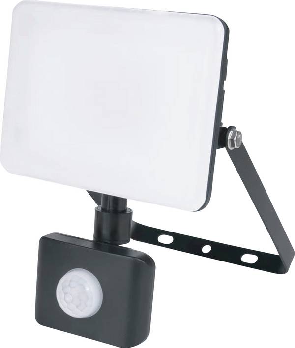 Müller-Licht Orlando 21600074 LED-utomhusspotlight med rörelsedetektor  30 W Ljusfärg: Neutralvit