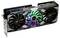 Grafikkort med tre fläktar och lysande RGB-design, märkt med RADEON och Taichi. Högnivåkomponent för datorer.