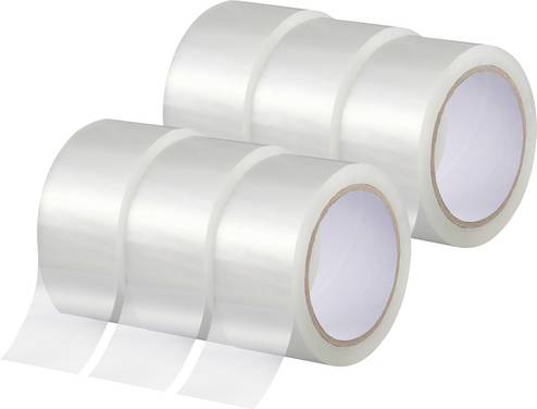 TOOLCRAFT  TO-10187127 Packtejp  Transparent (L x B) 66 m x 50 mm 6 st