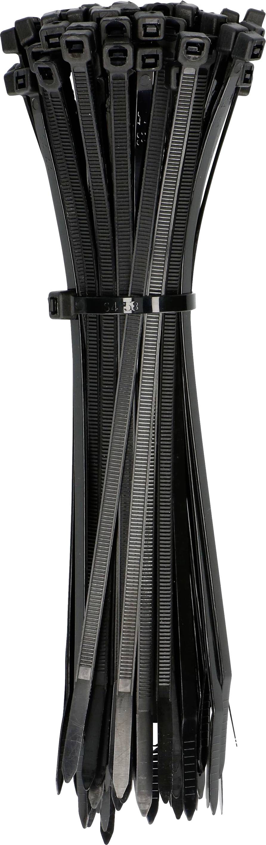 Max Hauri 111629 Buntband 150 mm 3.6 mm Svart 100 st