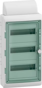 Schneider Electric  13435DE  Mureva  våtrumsfödelare  Utanpåliggande  Moduler totalt = 36  Antal serier = 3  Innehåll 1 st