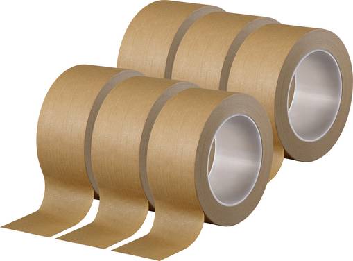 TOOLCRAFT  TO-10194390 Packtejp  Brun (L x B) 50 m x 50 mm 6 st