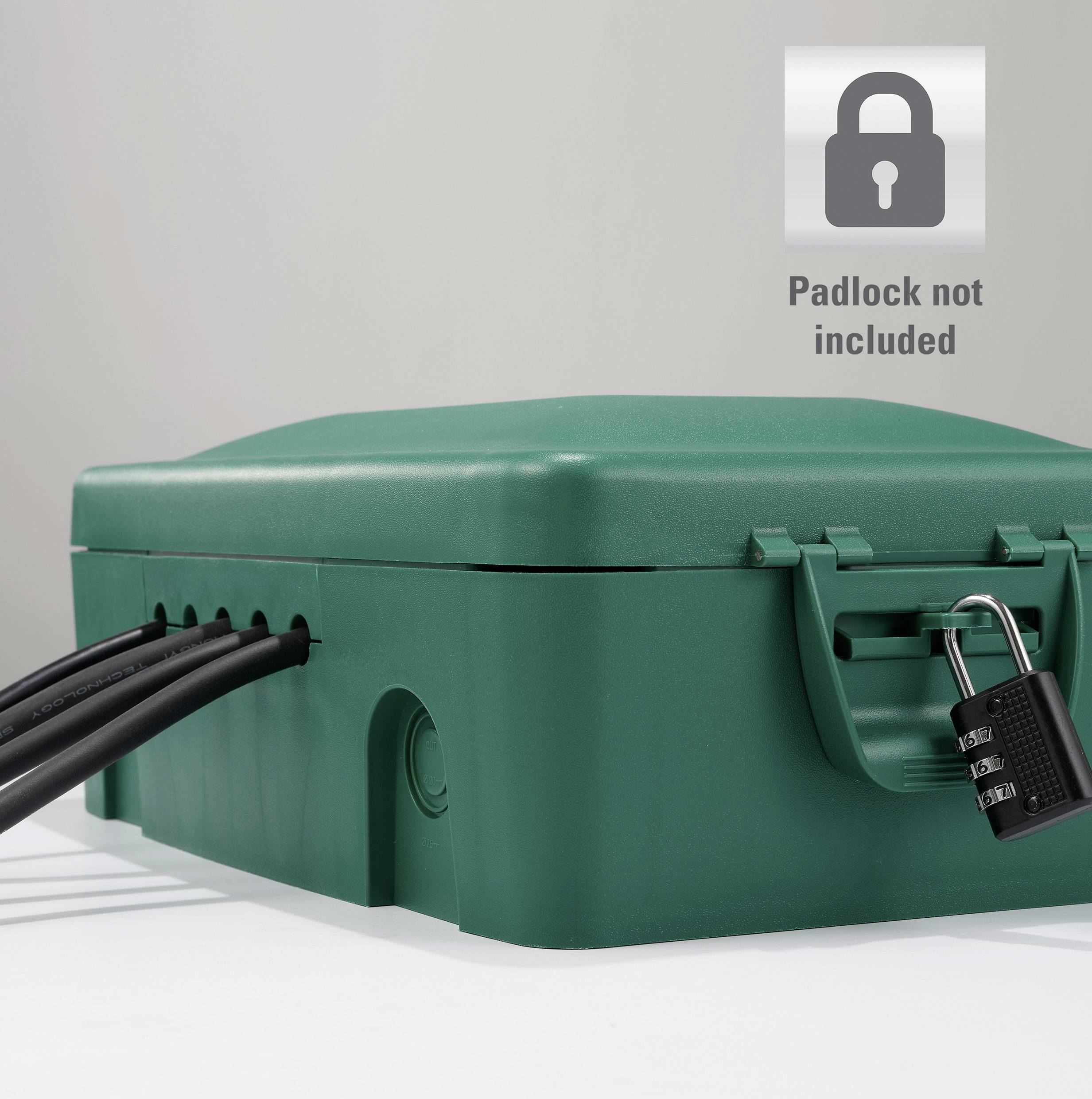 Sygonix SY-6797950 Fördelningsbox 3x Grön, Svart Petskydd-9