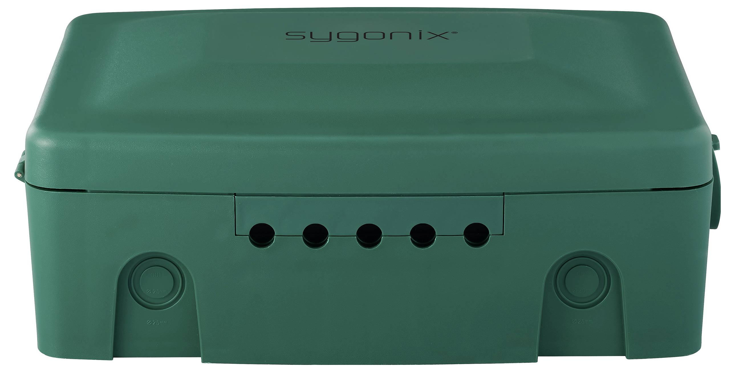 Sygonix SY-6797950 Fördelningsbox 3x Grön, Svart Petskydd-2