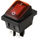 TRU COMPONENTS TC-13599528 Vippströmbrytare 250 V/AC 16 A 2x Av/På IP65 (front) låsande 1 st