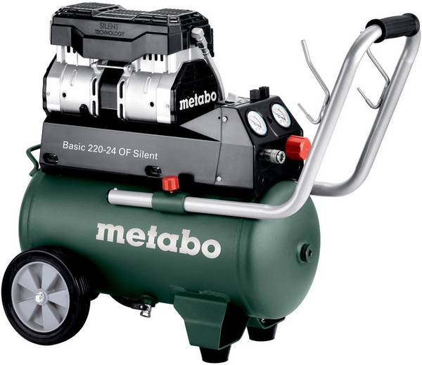 Metabo Basic 220-24 OF Silent Tryckluftskompressor 24 l