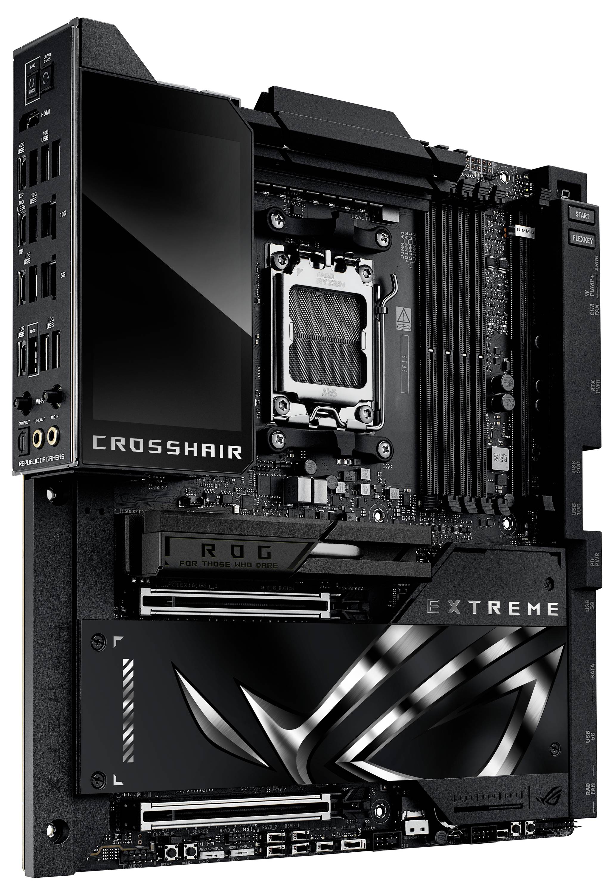 Asus MB ASUS ROG CROSSHAIR X870E EXTREME Moderkort Sockel #####AMD AM5 Formfaktor E-ATX Moderkort-chipset AMD® X870E-14