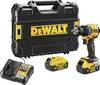 DEWALT DCD794P2T-QW DCD794P2T-QW Borrskruvdragare batteri 18 V 5 Ah Li-Ion inkl. 2x batterier, inkl. laddare, inkl. väska
