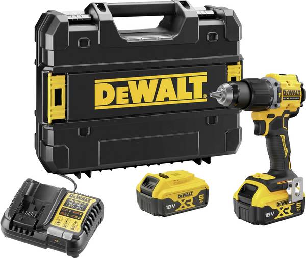 DEWALT DCD799P2T-QW  2-växel-Slagborrmaskin batteri  inkl. 2x batterier, inkl. laddare, inkl. väska