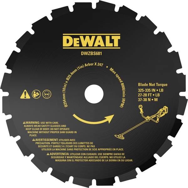 Dewalt sågblad, 25 cm DEWALT DT20696-QZ Diameter 25 cm    N/A