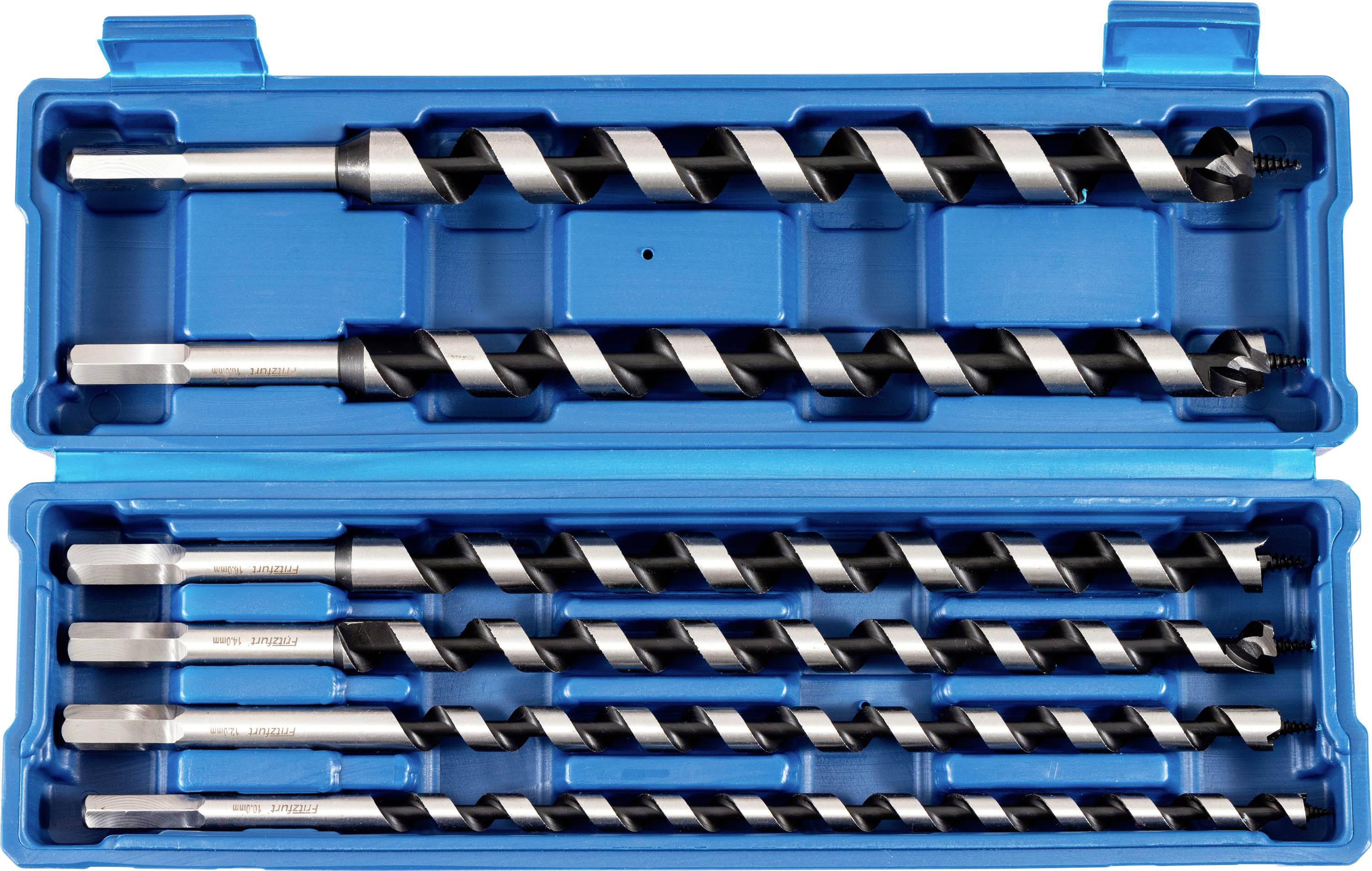 FRITZFURT 2800-3116 Auger-borr-set 6 delar 10 mm, 12 mm, 14 mm, 16 mm, 18 mm, 20 mm Total längd 370 mm Sexkant 1 set-0