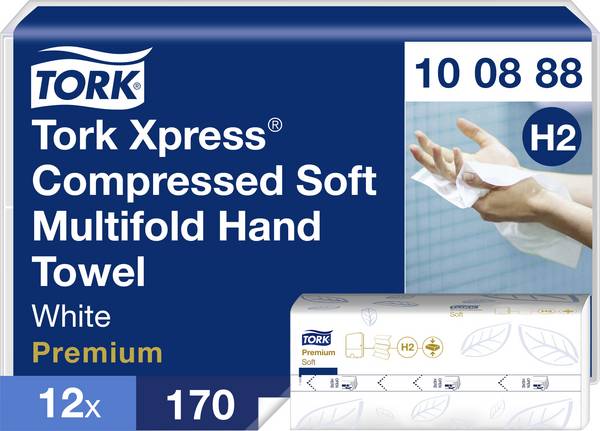 TORK 100888 Xpress Multifold Pappershanddukar  Vit  12 st