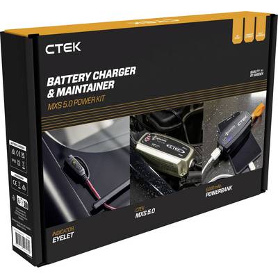 CTEK MXS 5.0 POWER KIT 40-696 Bilbatteriladdare 12 V 5 A