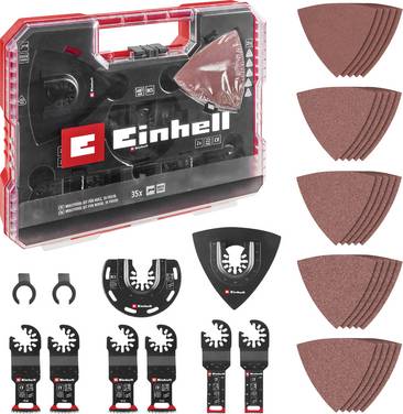 Einhell 708136 XLPLUS-CASE HCS, Aluminiumoxid, Krom-vanadin-stål Multiverktyg Value Pack    1 set