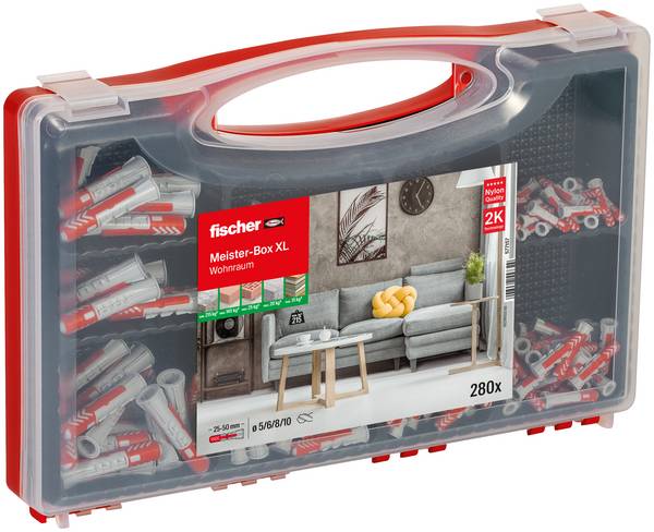 Fischer 577157 Meister-Box XL Plugg-sortimentlåda   280 st