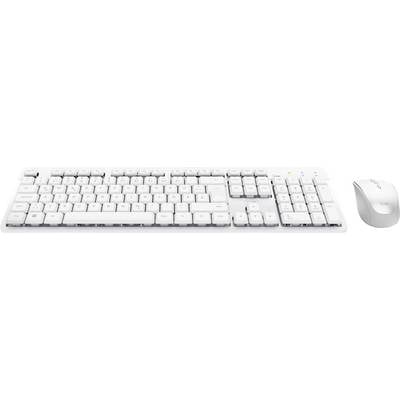Trust ODY II WL KEYBOARD & MOUSE Tangentbord, mus-set Sladdlös, USB Vit