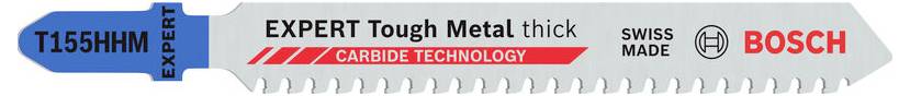 Sågblad för metallbearbetning, Bosch 'EXPERT', T 155 HMM, robust konstruktion, Schweiziskt tillverkat, för tjocka metaller med karbidteknik.