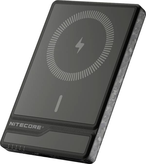 NiteCore NW5000 Powerbank 5000 mAh Qi Wireless Charging Li-Ion USB-C® Svart Statusindikering