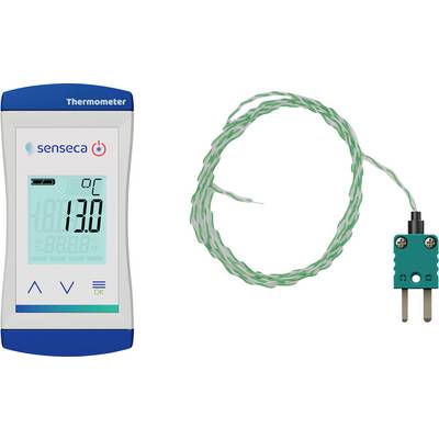 Digital termometer som visar '13,0°C' med en grön trådprob ansluten.