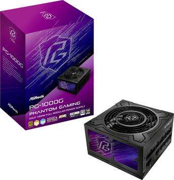 ASRock Phantom Gaming PG-1000G PC nätaggregat   750 W ATX 80PLUS® Gold