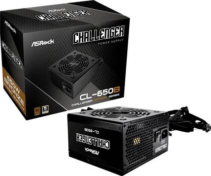 ASRock Challenger Series CL-650B PC nätaggregat   650 W ATX 80PLUS® Brons