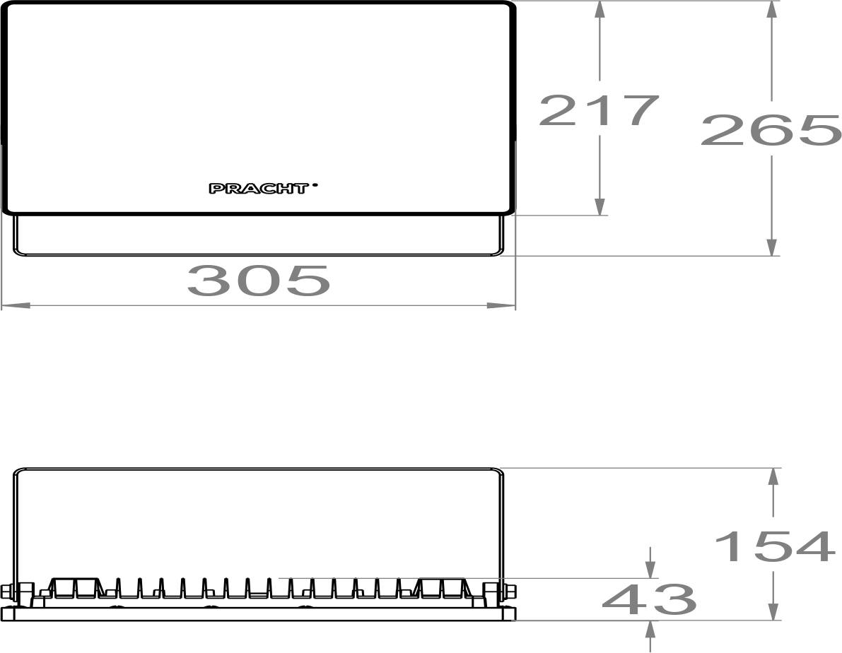 Pracht 5200001-FLOODY_ECO 5200001 LED-utomhusspotlight 100 W Ljusfärg: Vit-5
