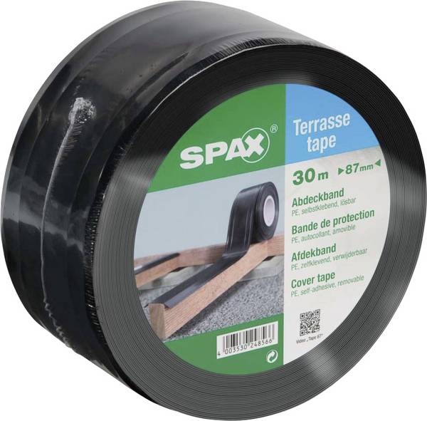 SPAX  4000009186419 Tejp  Svart (L x B) 30 m x 87 mm 1 st