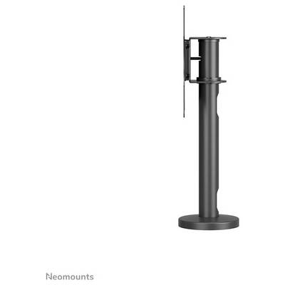 Monitorhållare för vertikal montering av en skärm med en smal, svart fot och ett plant basElement.