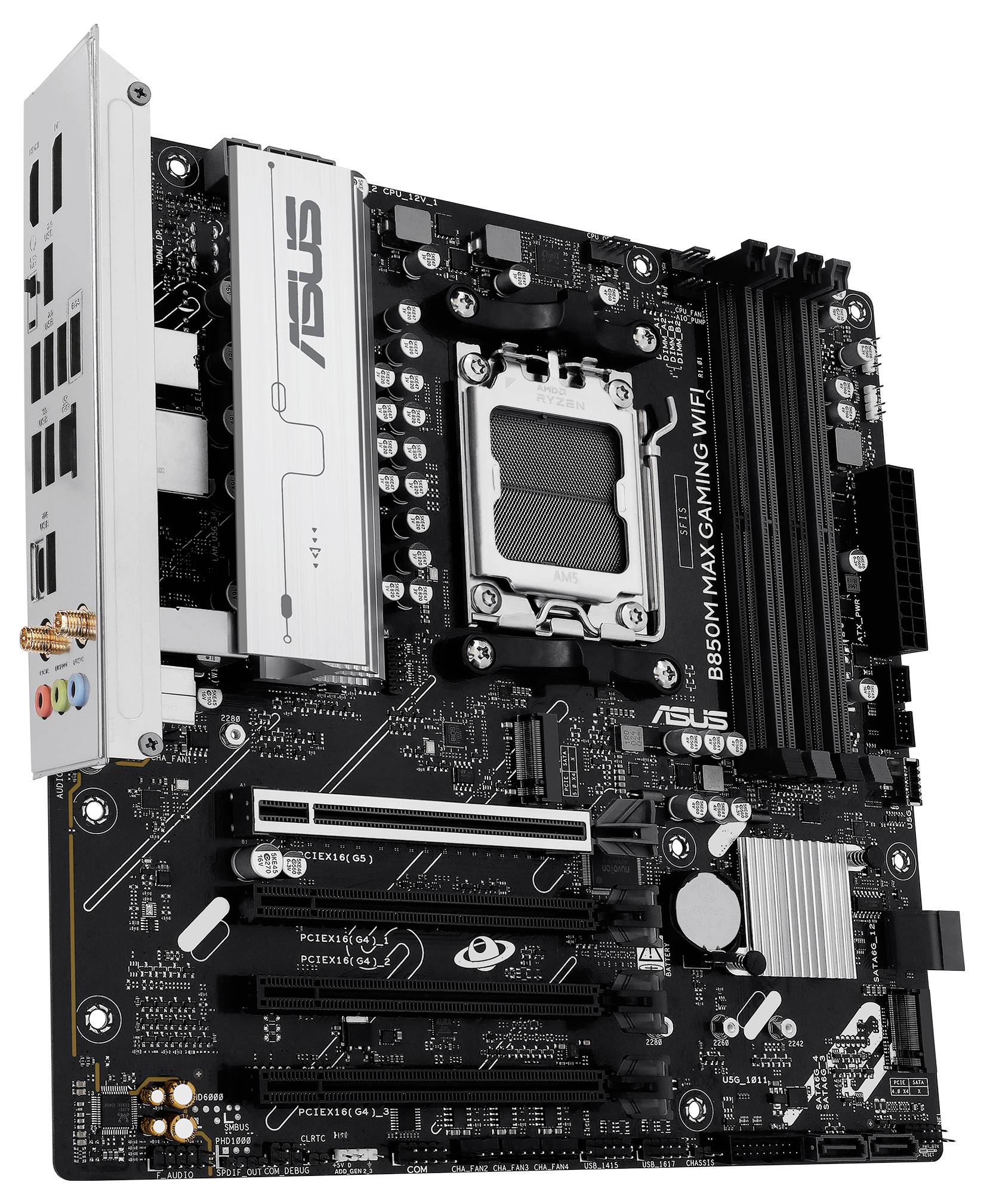Asus B850M MAX Moderkort Sockel #####AMD AM5 Formfaktor Micro-ATX Moderkort-chipset AMD® B850-3