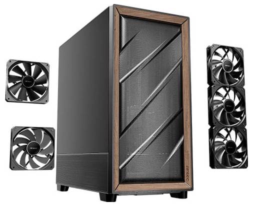 Antec FLUX SE Midi-Tower Datorchassi Svart, Trä-17
