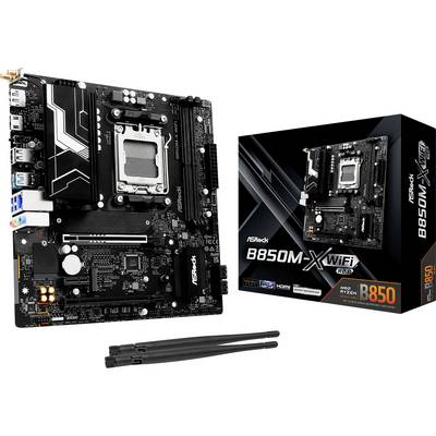 ASRock B850M-X Moderkort Sockel #####AMD AM5 Formfaktor Micro-ATX Moderkort-chipset AMD® B850-0