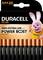 En förpackning med 20 AAA Duracell Plus-batterier, marknadsförd med en rosa Duracell-kanin och texten 'upp till 100% extra livslängd'.