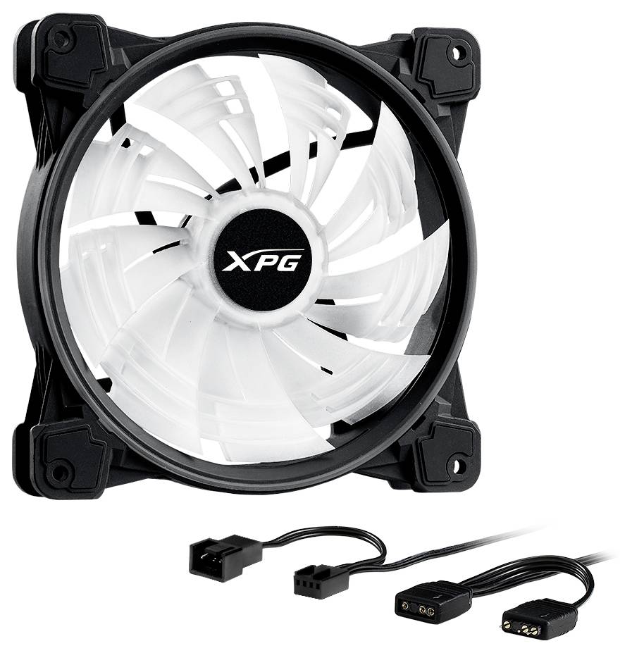 ADATA HURRICANE 140 Chassi-fläkt Svart (B x H x D) 140 x 140 x 25 mm-2