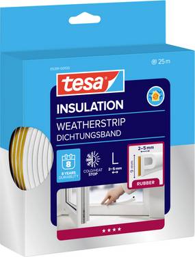 tesa P-Profil 05391-00100-02 Förseglingstejp tesamoll®  Vit (L x B) 25 m x 9 mm 25 m