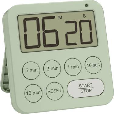 TFA Dostmann Digitaler Timer und Stoppuhr Timer Grön digital