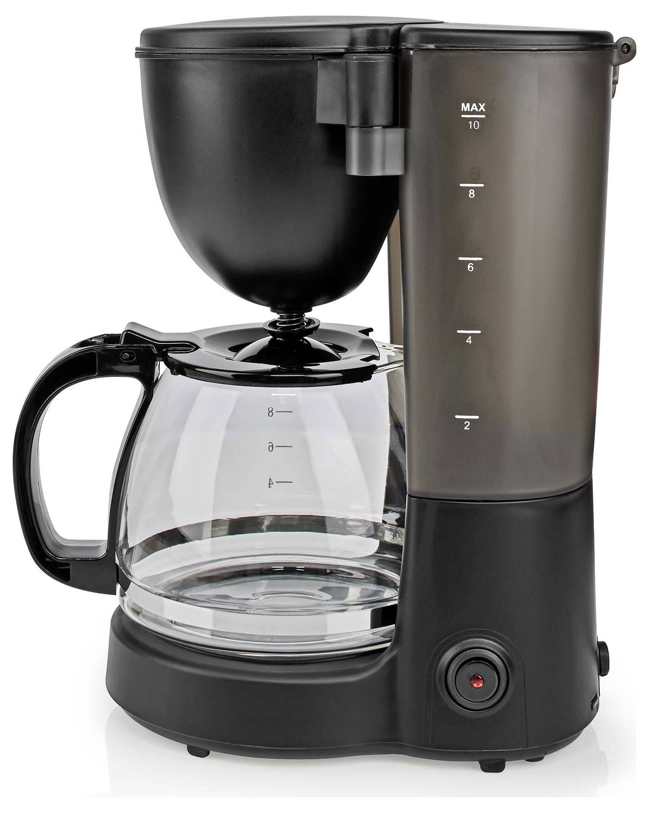 Nedis KACM150EBK Kaffebryggare Svart Glaskanna, Varmhållningsfunktion-1