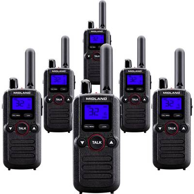 Midland 6er Set Midland BR180 Business Radio C1625.01 PMR-radio-0