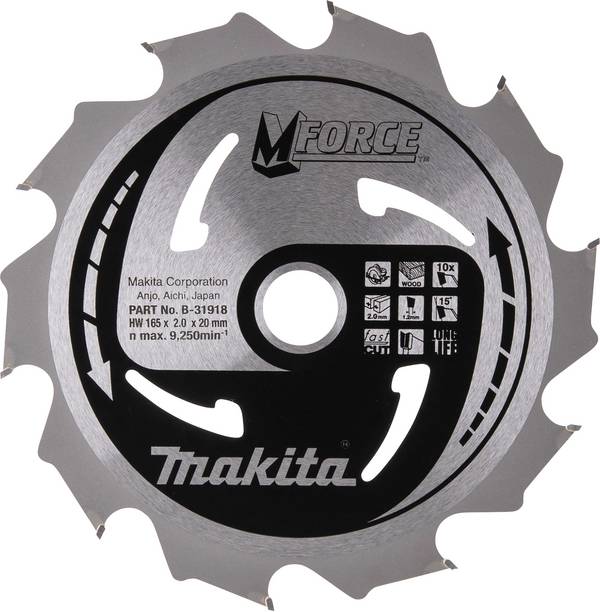 Makita  B-31918 Cirkelsågblad 165 x 20 x 2.0 mm Antal tänder (per tum): 10 1 st