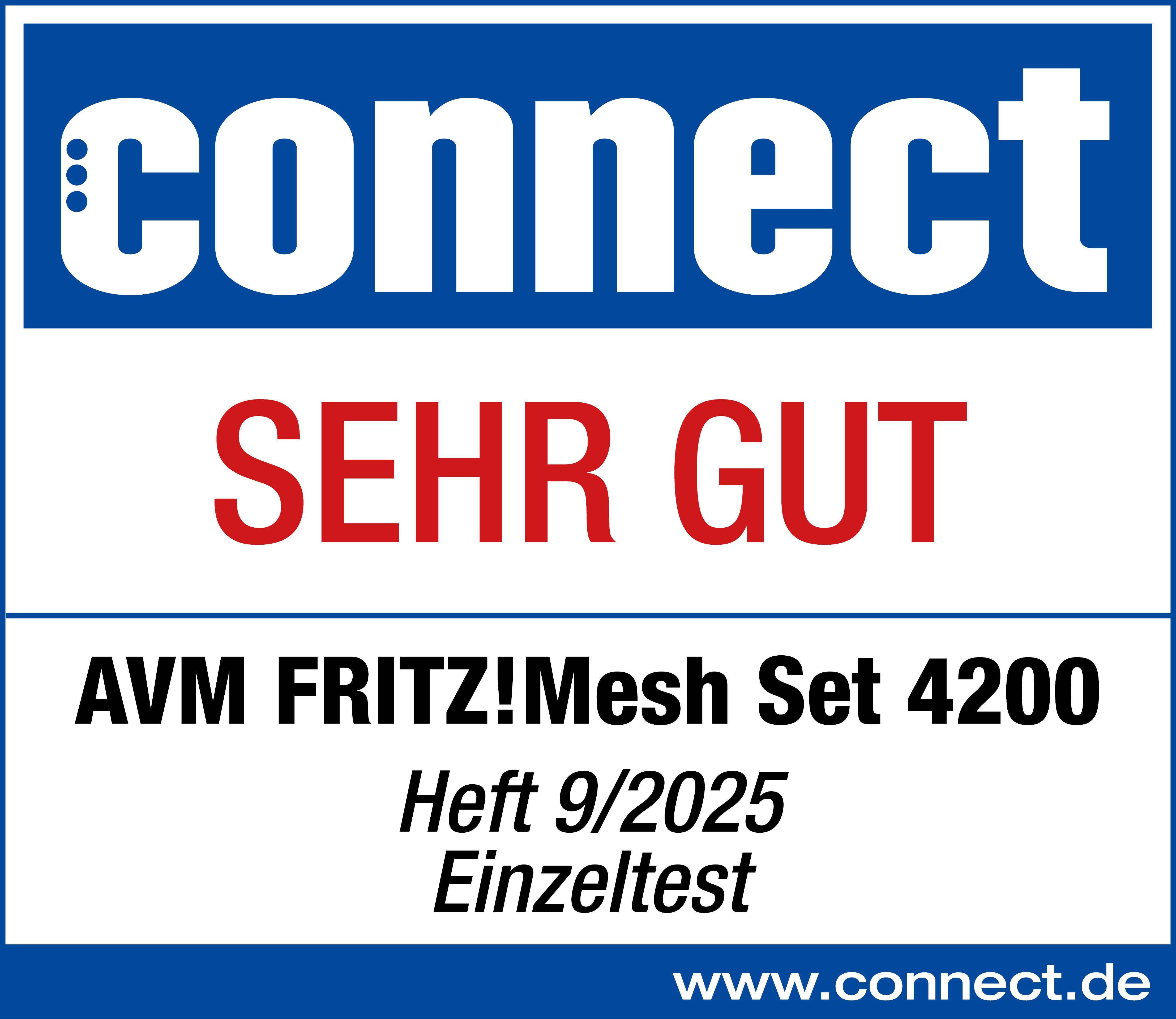 Prisbild för FRITZ! WiFi Repeater FRITZ!Mesh Set 4200 2er-Set 20003108 LAN 10/100/1000 MBit/s Mesh-ready