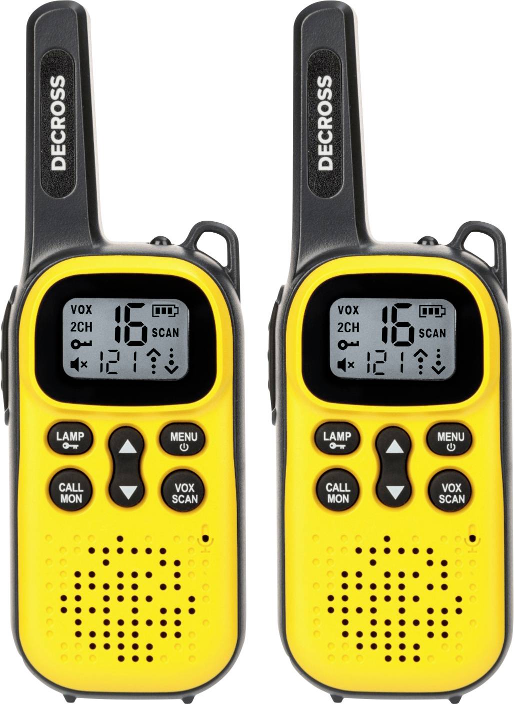 DECROSS DC43 Gelb 2er-Set DC4311100002000 PMR-walkie talkie-0