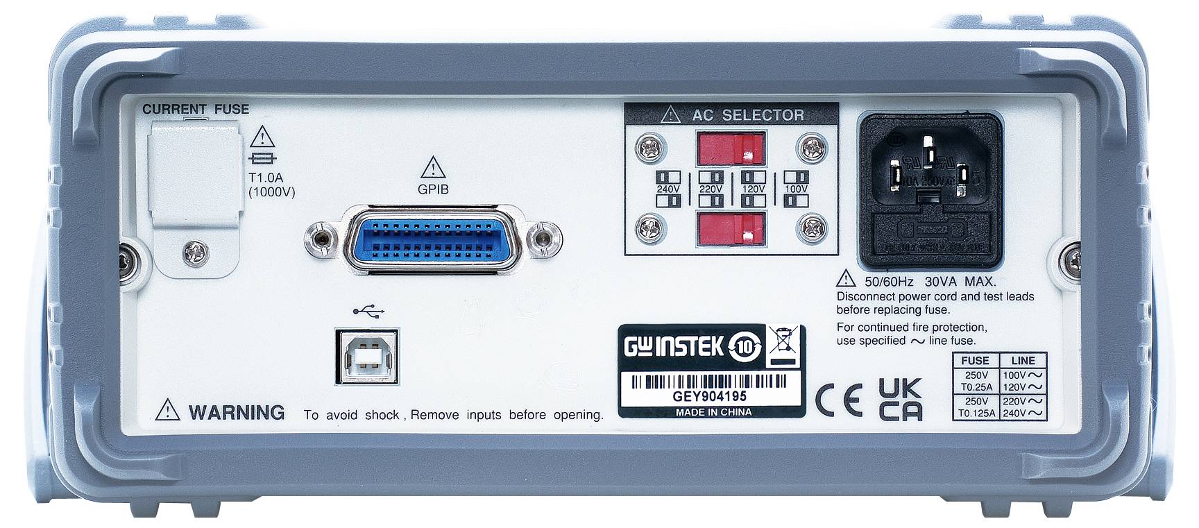 GW Instek 01DM904210GS Högprecisions-mätinstrument digital CAT II 300 V Display (Beräkningar): 50.000-2