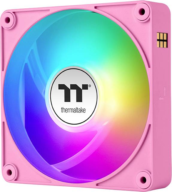 Thermaltake CT140 EX Reverse ARGB Sync PC Cooling Fan Pink 3 Pack Chassi-fläkt Rosa (B x H x D) 120 x 120 x 25 mm-0
