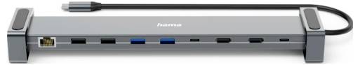 Hama USB-C®-dockningsstation Passar till följande märken: univerzálny MacBook inkl. laddningsfunktion-lås, USB-C® Power -1