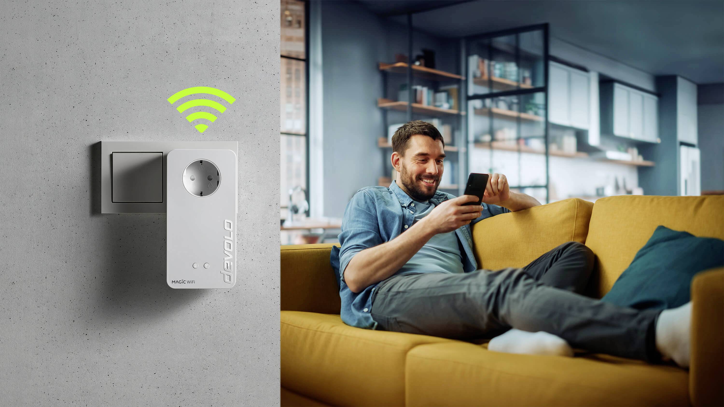 Devolo Magic 2 WiFi 6 next Utökningsadapter 07184 LAN, WLAN 2400 MBit/s-5