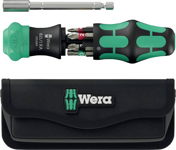 Wera Kraftform Kompakt 28 RA mit Tasche  Bitskruvmejsel