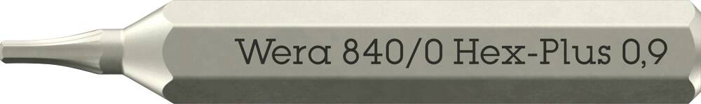 Wera 05058108001 840 Micro Sexkants-Bit Drivning: 4 mm Output: Inner-sexkantig 0.9 mm 30 mm-0