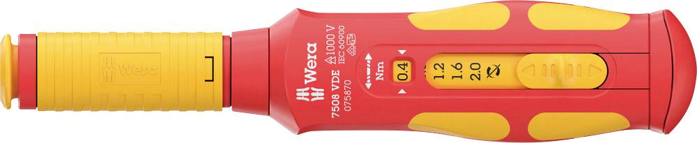 Wera 7508 VDE Vridmomentskruvmejsel VDE 1 st 0.4 - 2 Nm-0