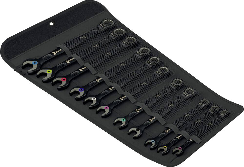 Wera 05020017001 6000 Joker Black Edition 11 Set 1 Käft-ringspärrnyckel-set 11 delar Nyckelvidd (Metrisk) (för titel) 8 -0